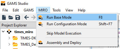 Launch MIRO Base Mode